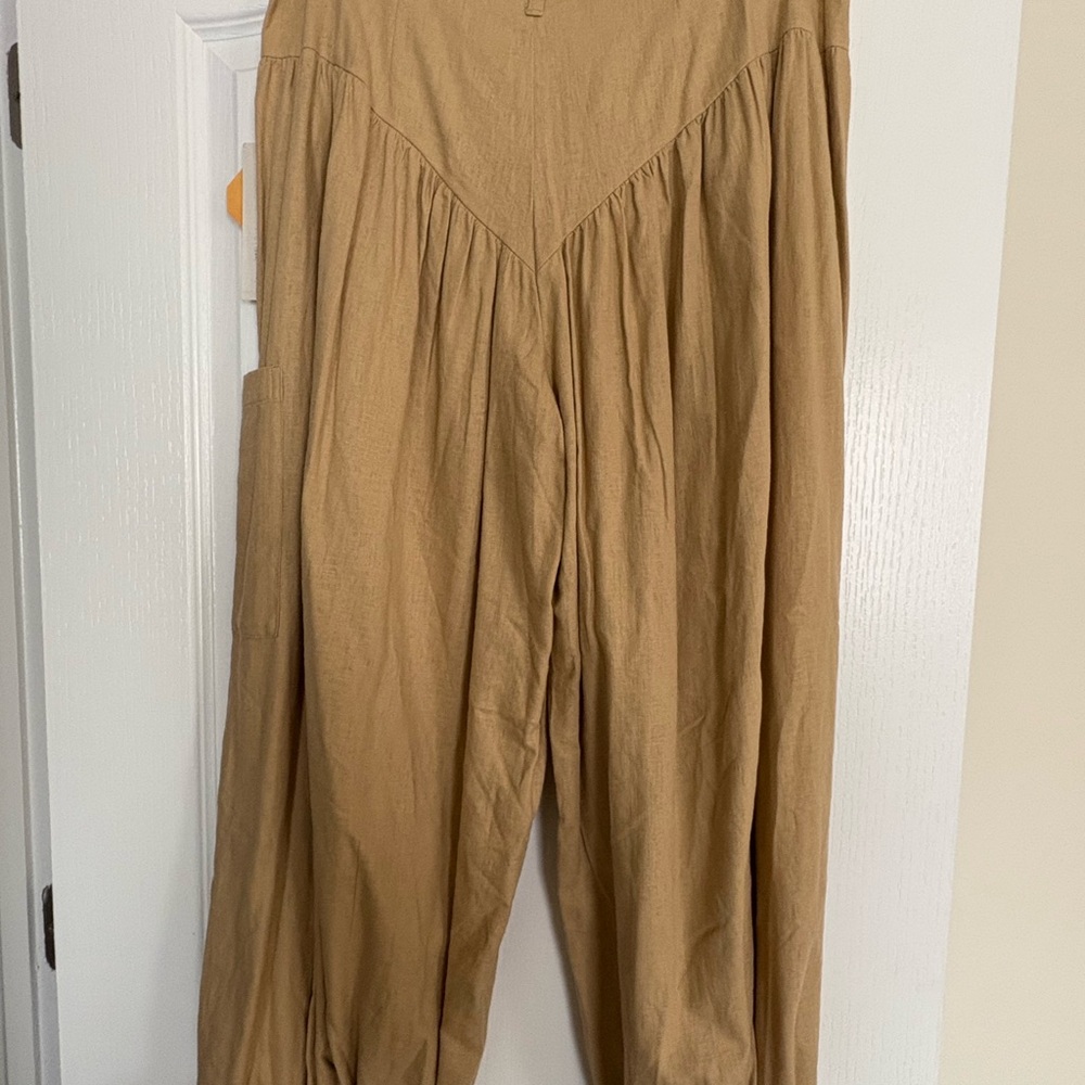 NWT - Fe Noel x Target Women's Yoke High-Rise Harem Pants Khaki - SZ 12 - Picture 2 of 8
